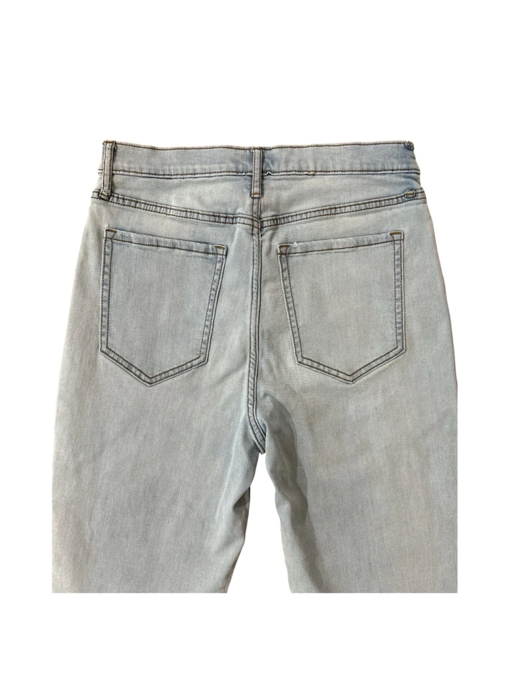 Banana Republic High Rise Skinny Jeans 28 Light Wash Distressed Size 6 - Picture 9 of 9